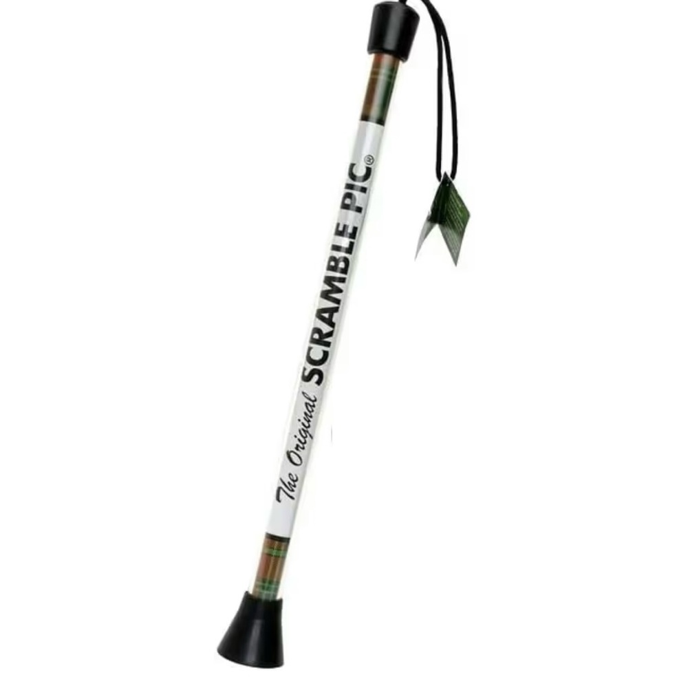 Scramble Pic Walking Stick with Black and White Design